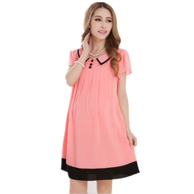 2016 новых короткими рукавами платье беременных женщин беременные женщины летом