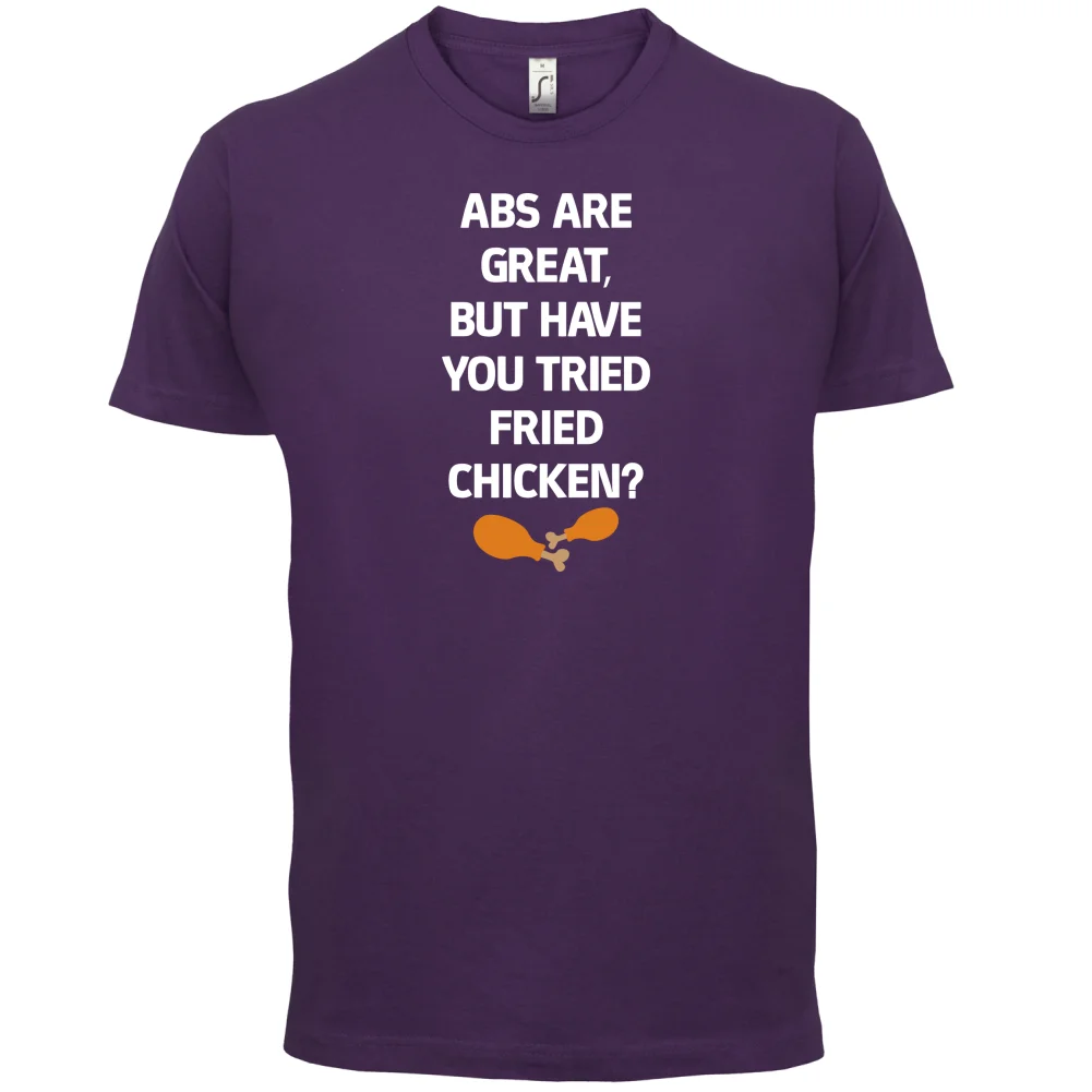 AbsER Are Great FriedER ChickenER - Mens T-Shirt Funny / Diet /Healthy Short Sleeves O-Neck T Shirt Tops Tshirt Homme | Мужская одежда