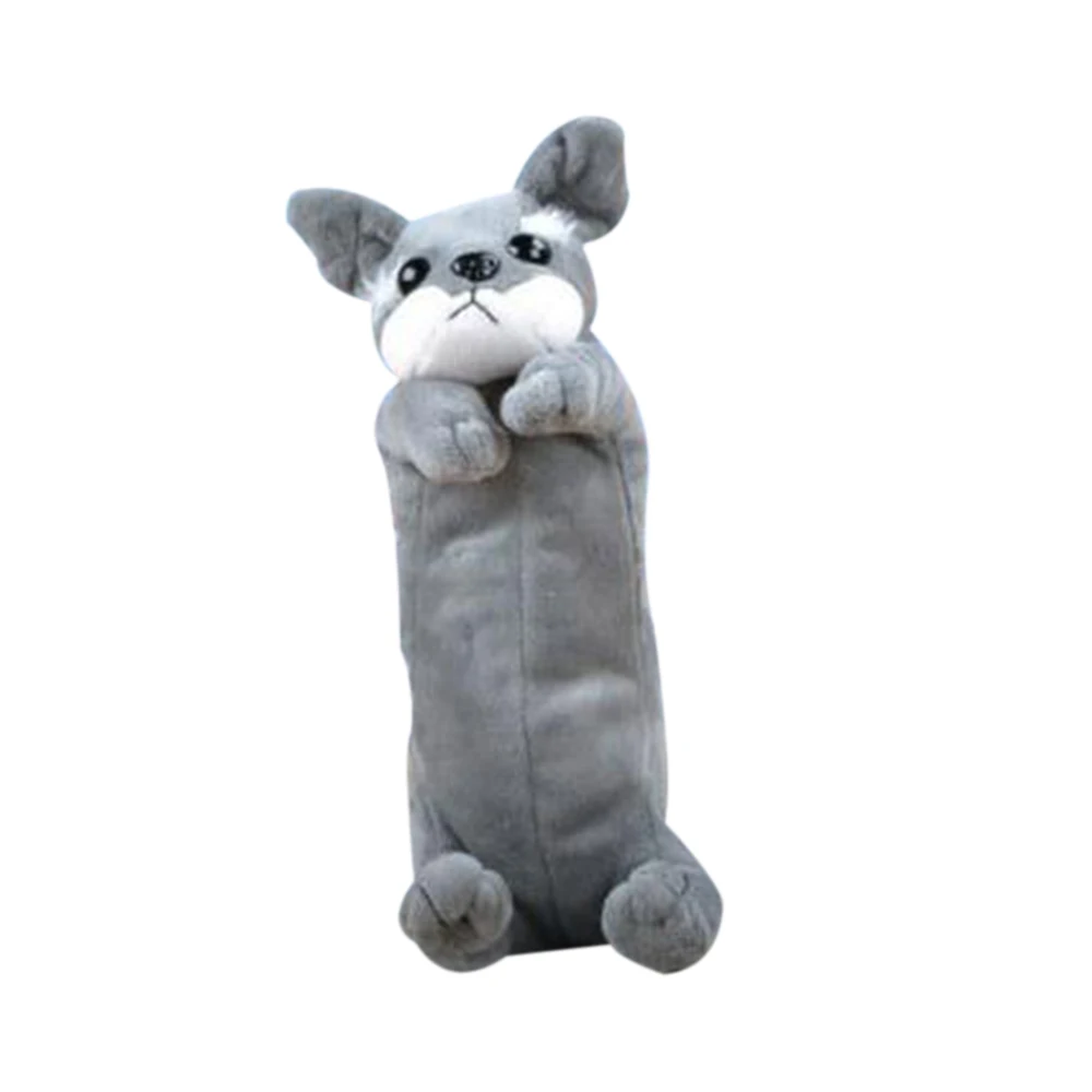 schnauzer New Cartoon Plush Dog Pencil Case Animal Funny Animal Shaped Pen Bag For Kids Schools Offices Supplies Stationery - Цвет: schnauzer