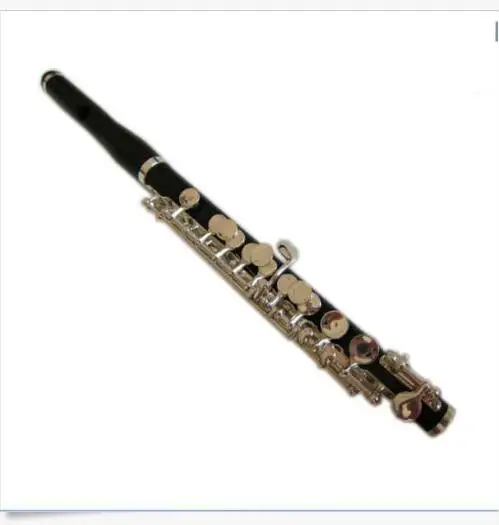 

Professional musicians type ebony wood piccolo c key silver plated