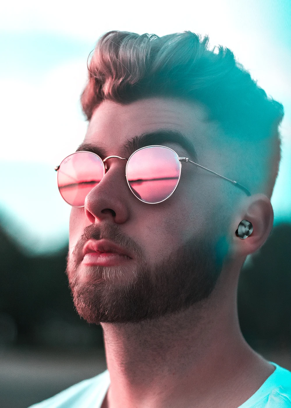 Мини Bluetooth V5.0 Наушники Беспроводные спортивные наушники стерео бас гарнитура с двойной микрофон для телефонов