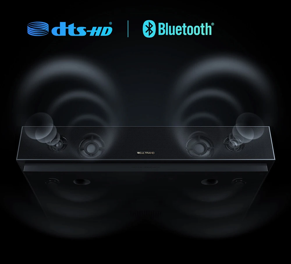 Xiaomi Fengmi 4k Laser Projector Cinema 150 Inch ALPD Light Source 4K 3D 2GB 64GB bluetooth 4.0 MIUI TV Projector Speaker