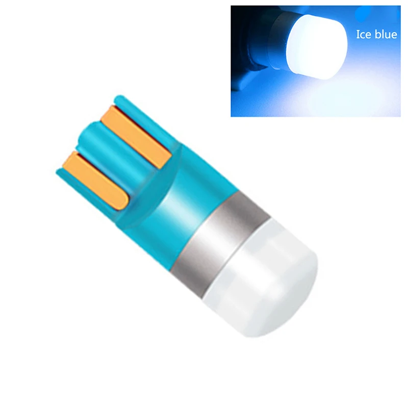 ice blue 10 шт. автомобиль T10 Led Canbus 6000K белый T10 w5w 3300 светодиодные лампы Led DRL поворотные парковочные Ширина укрыты внутренной сводной светильник для чтения настольная лампа 12V автомобильный стиль - Испускаемый цвет: ice blue