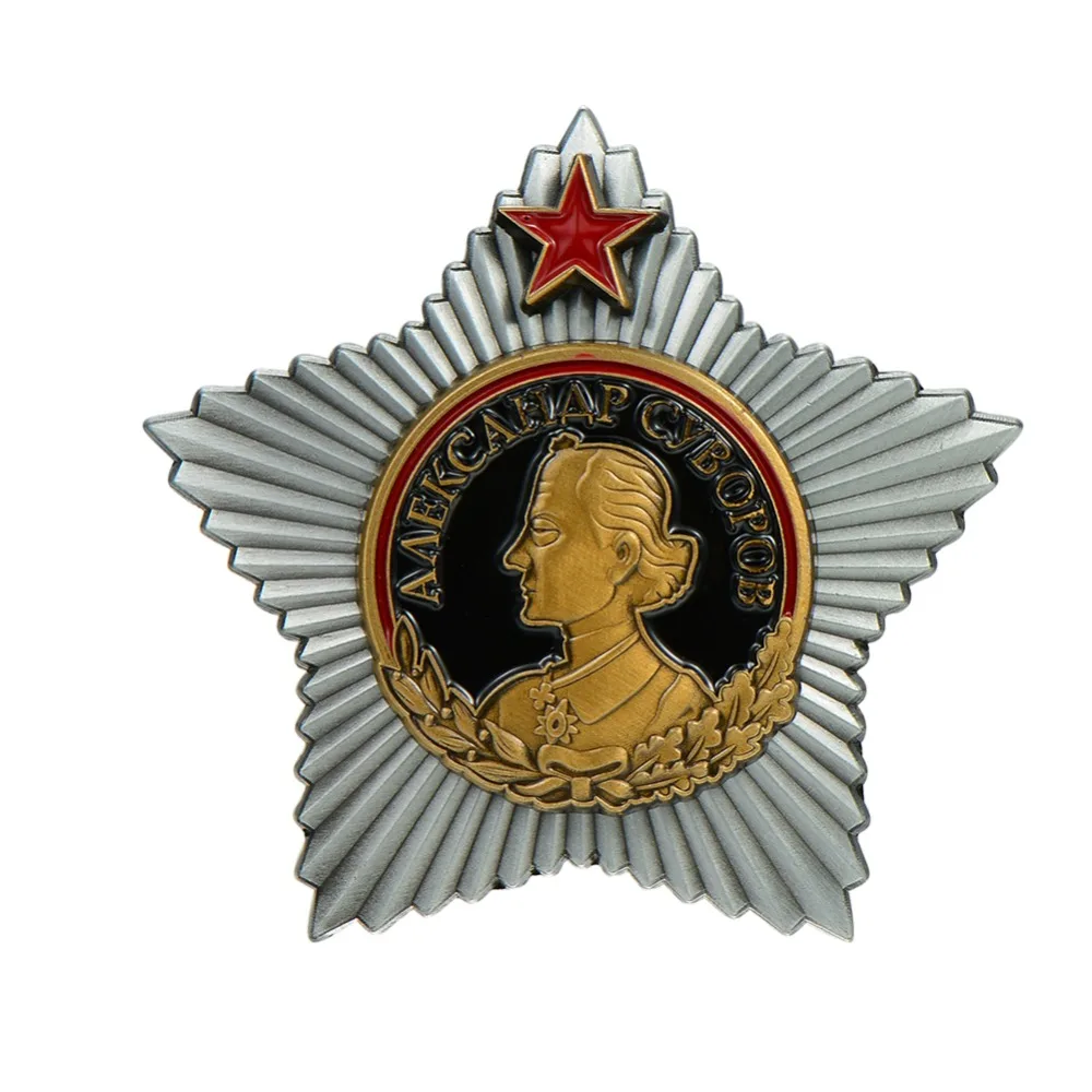 

Medals of the USSR Order of Suvorov 1st Class Metal CCCP Soviet Badges Copy