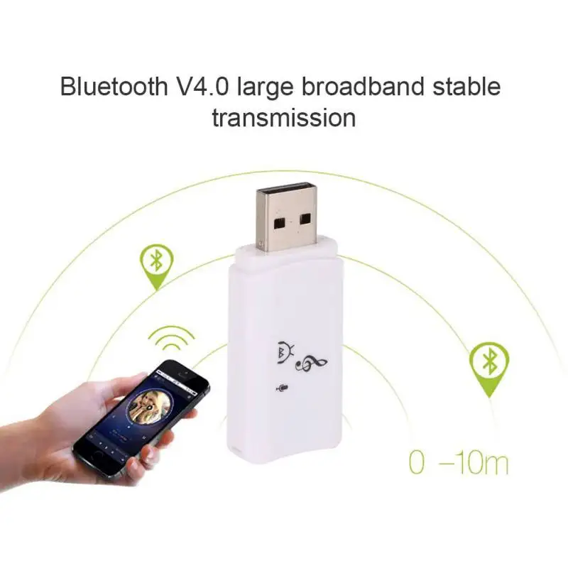 2019 New USB+3.5mm Dongle Wireless Bluetooth Adapter Receiver for Car Speaker PC Laptop with Micphone | Электроника