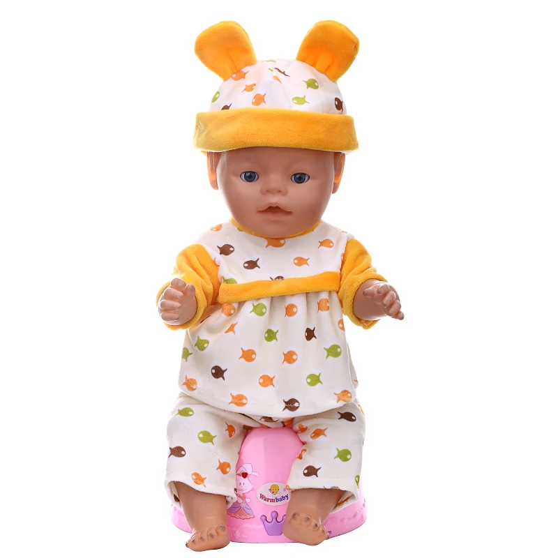 5 шт./лот Одежда для кукол комбинезоны пижамные комплекты одежда подходит 43 см