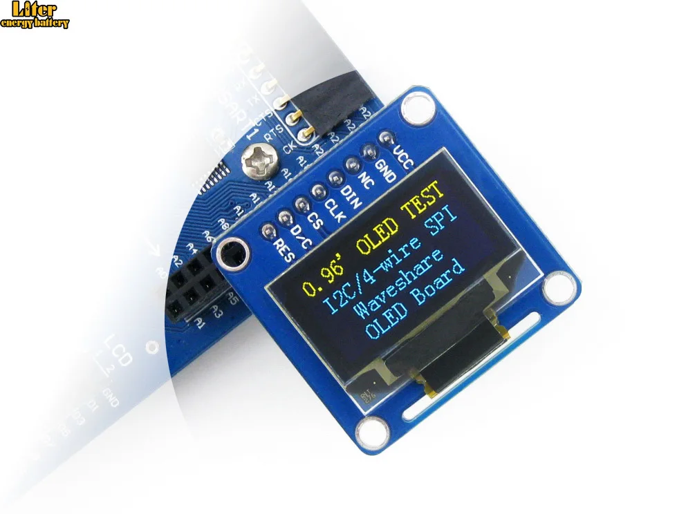 0 96 дюймовый OLED (B) дисплей интерфейсы SPI/I2C вертикальный контактный разъем чип SSD1306