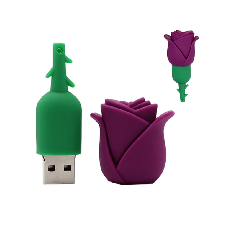 Флеш-накопитель с рисунком розы, мини usb флеш-накопитель, 128 ГБ, милые цветы, ручка-накопитель, 4 ГБ, 8 ГБ, 16 ГБ, 32 ГБ, 64 ГБ, карта памяти, креативный подарок