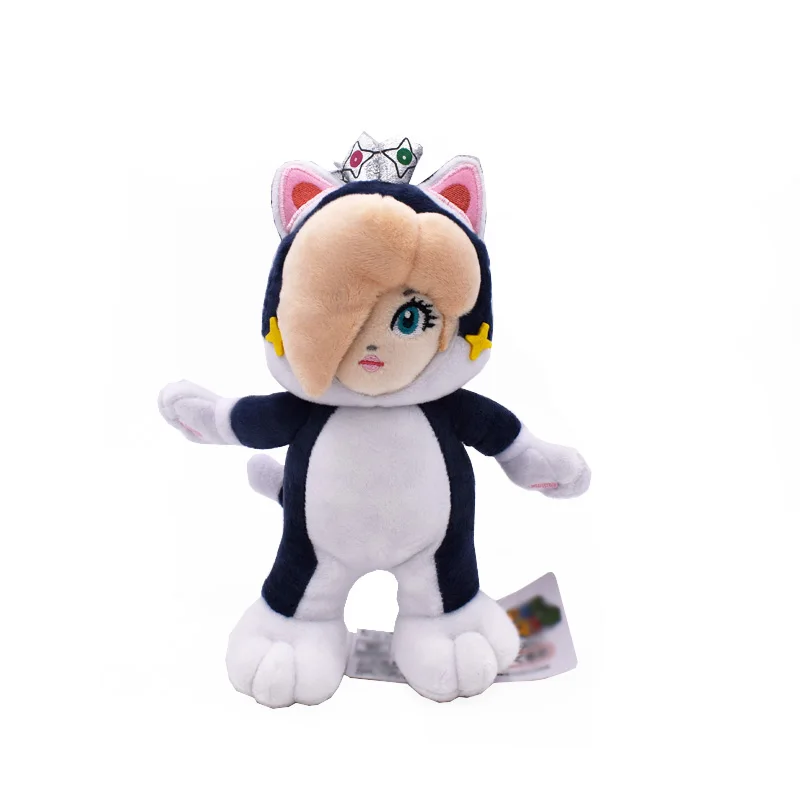 Cat Rosalina 5 стилей Аниме Super Mario Bros Кот Марио Луиджи Жаба, в форме персика розалина пелуче Кукла Плюшевая мягкая игрушка Рождественский подарок - Цвет: Cat Rosalina