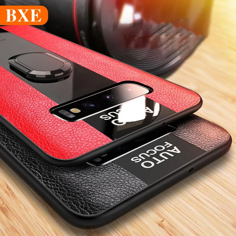 BXE Luxury Phone Case For Samsung Galaxy S8 S9 S10 Plus S10e With Magnetic Holder Ring S10Plus S9+ |
