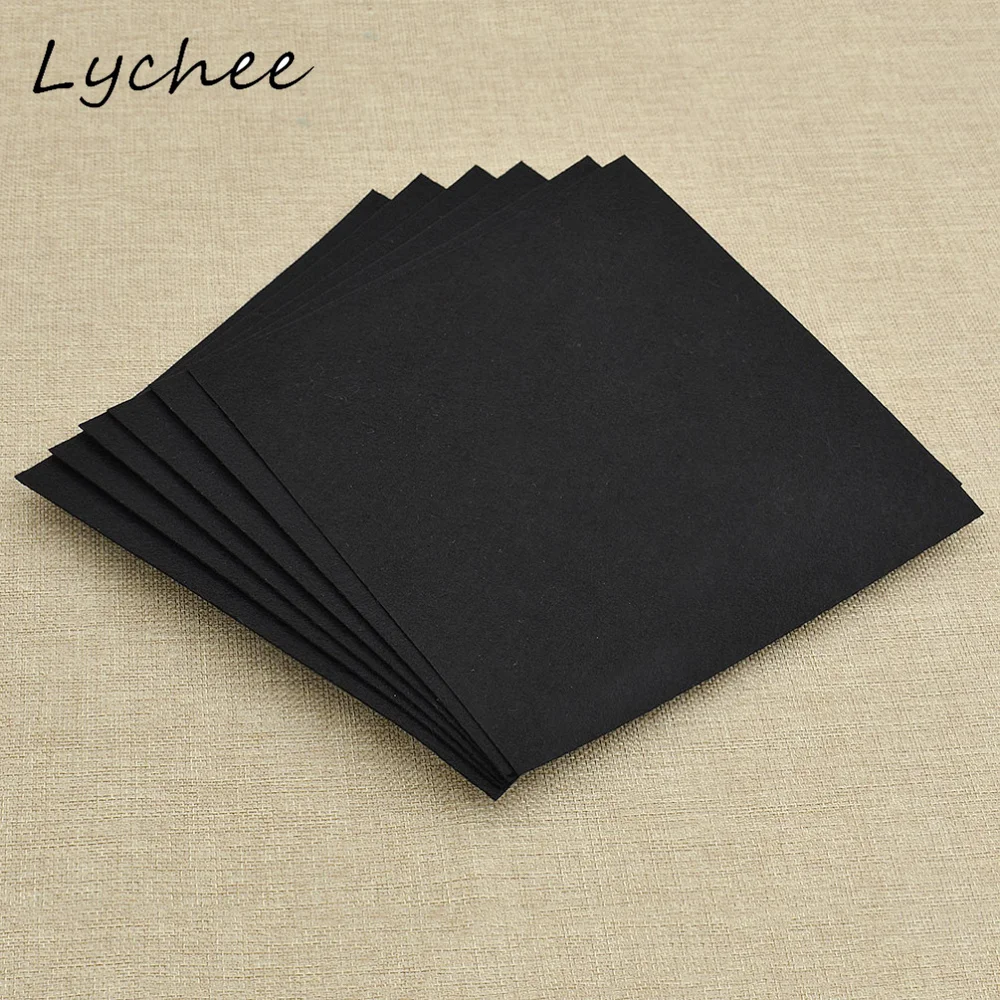 Lychee 6 шт 20*20 см Черно-белый нетканый фетровый материал сделай сам поделки ручной