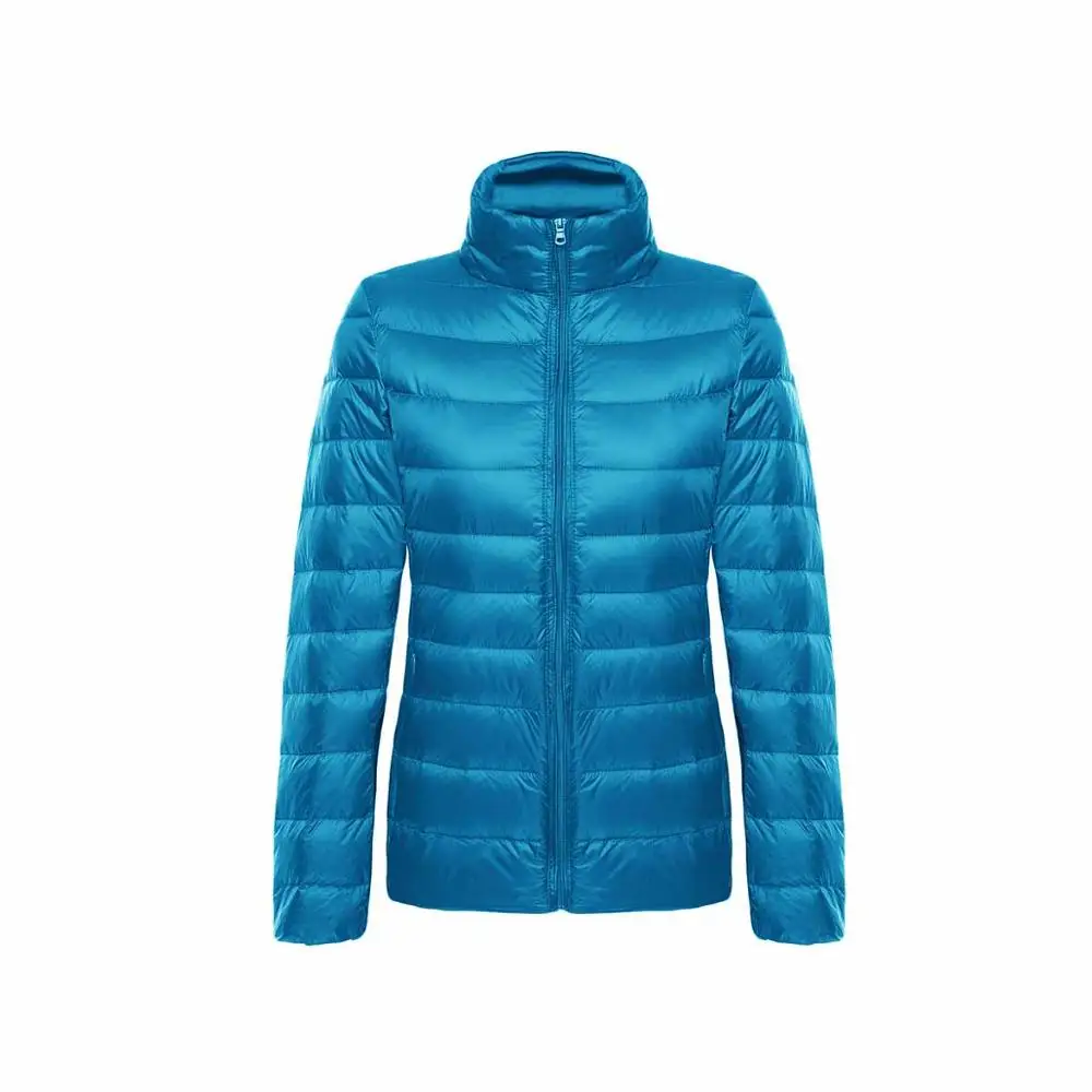Lake 5XL 6XL размера плюс, зимний женский ультра-светильник, утиный пух, пальто, куртки для женщин, длинный рукав, тонкое теплое пальто, парка, Женская Осенняя верхняя одежда - Цвет: Lake