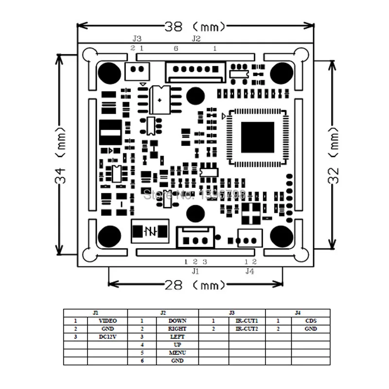 PUɺimetis 720P AHD 1000TVL1Megapixel модуль камеры камера видеонаблюдения pcb 1/4 &quotAR0141 CMOS + NVP2431H