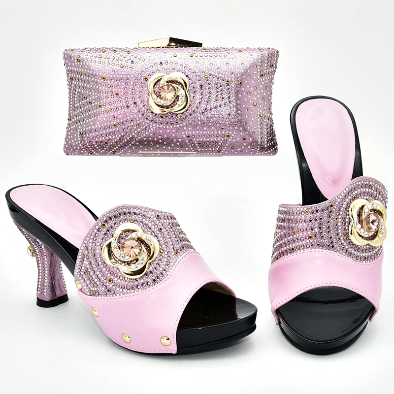 Самые новые женские туфли и сумочка в комплекте итальянский комплект из туфель