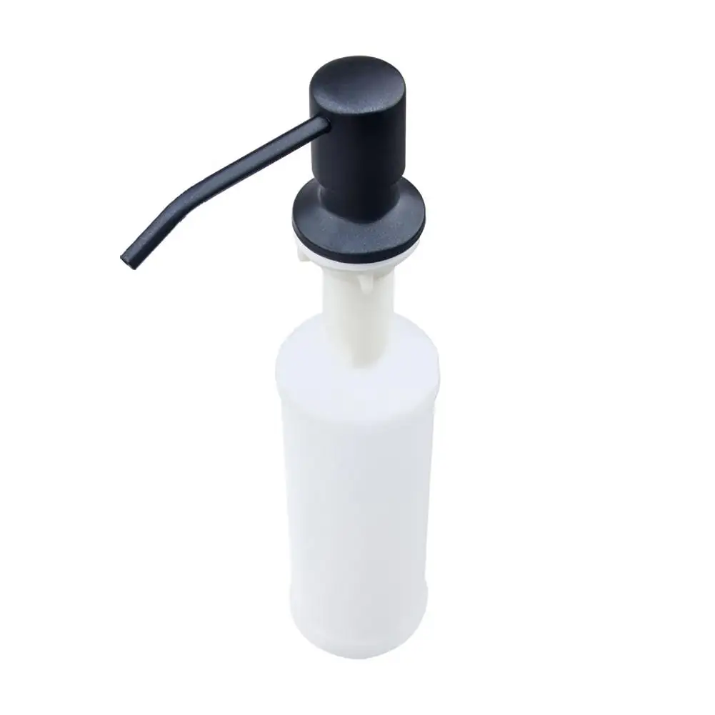 Нержавеющая сталь дозатор для жидкого мыла Кухня Раковина Диспенсер рук черный