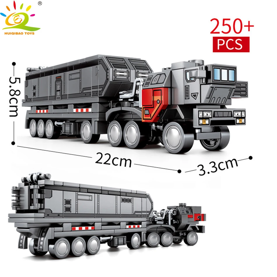 HUIQIBAO игрушки 996 + шт военные кино грузовики строительные блоки для детей армия