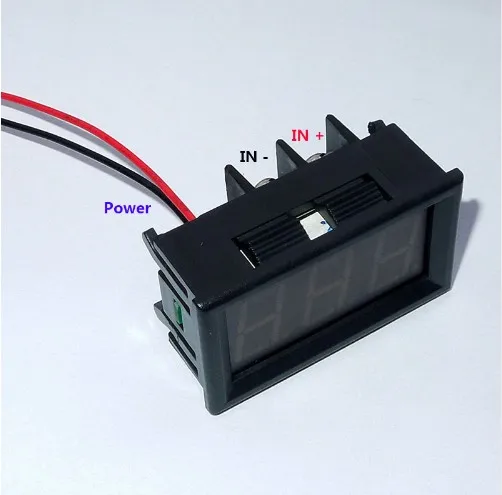Цифровой амперметр постоянного тока YB27C LED тестер цифровой Φ 20A 50A 100A измерители