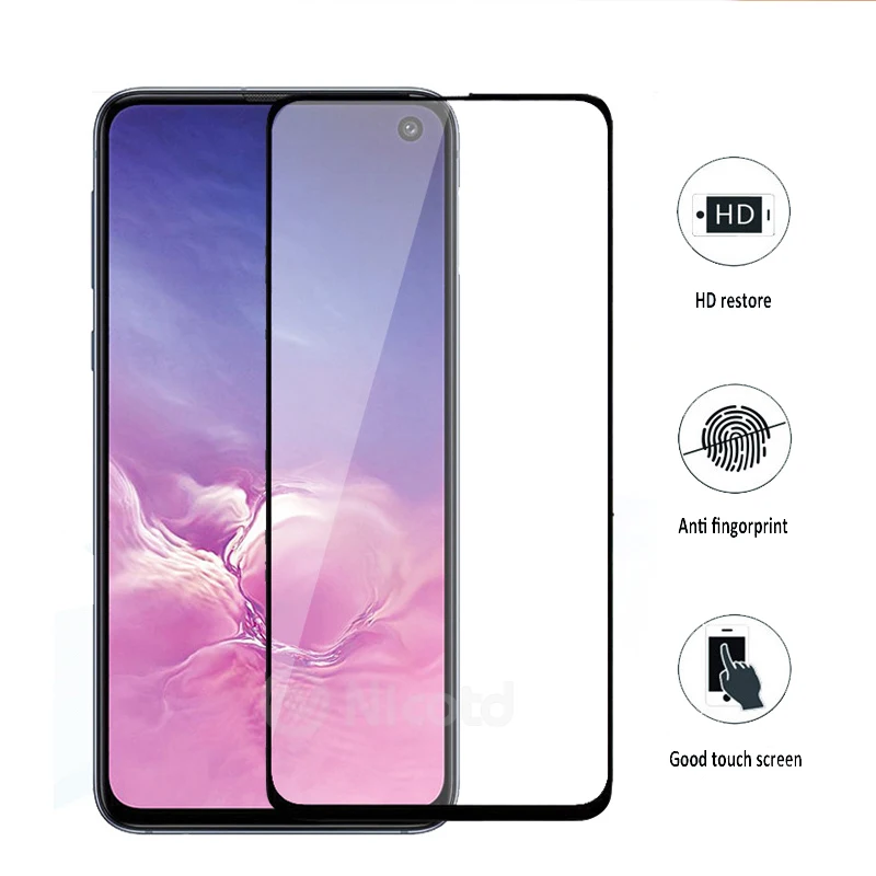 Закаленное защитное стекло для Samsung Galaxy S10e защитная пленка 2.5D с полным покрытием