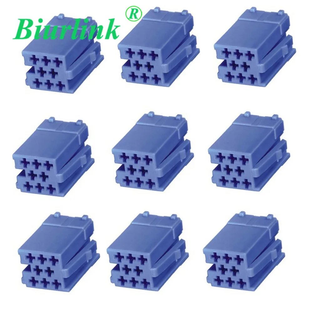 Biurlink 20 шт. разъемы Aux кабеля Mini ISO 8Pin для Volkswagen Fiat Blaupunkt Becker CD плееров|mini iso 8pin|mini isoaux