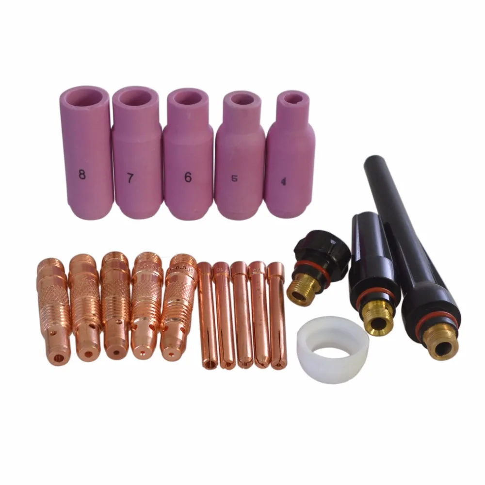 TIG Collet расходные материалы для тела аксессуары Ассорти размер SR WP 17 18 26 сварочный