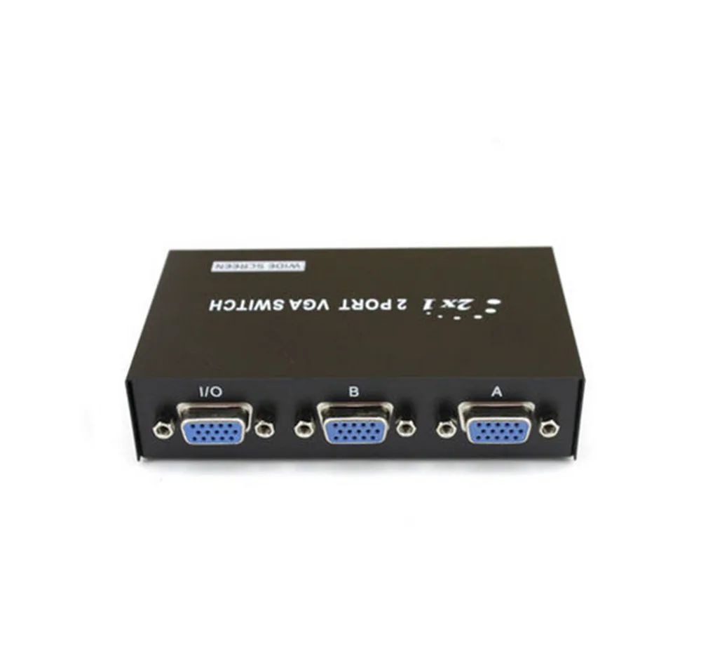 Профессиональная Горячая 1 шт. 2 порта HD VGA SVGA распределительный переключатель