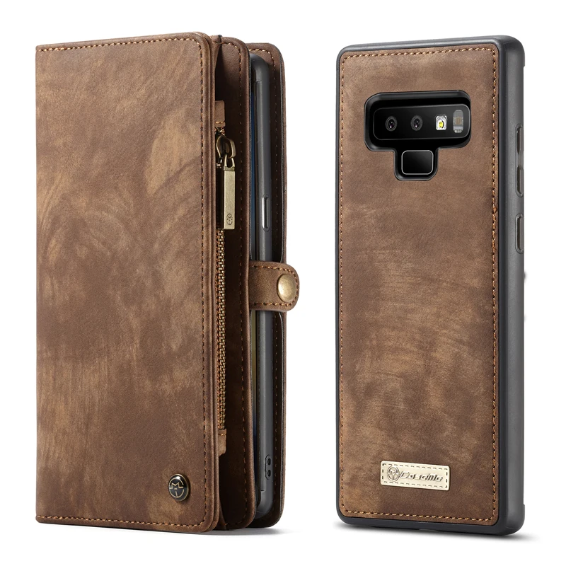 Чехол для Samsung Galaxy Note9 2 в 1 многофункциональный раздельный кошелек кожаный чехол с