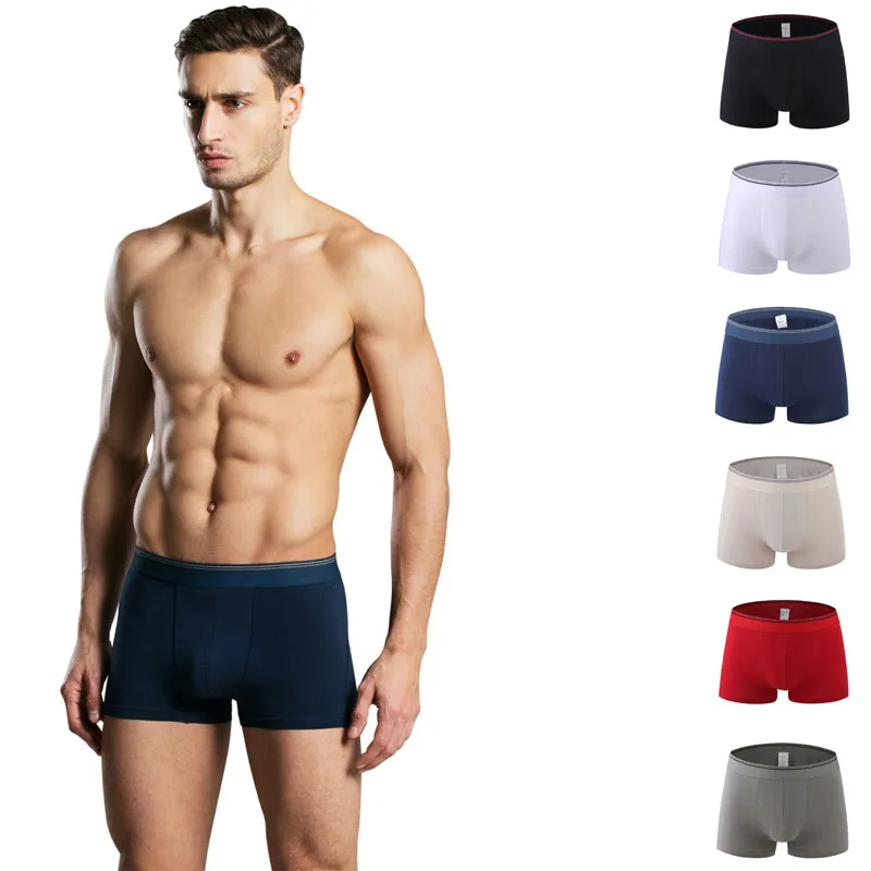 

4PCS 2019 Cotton Male Panties New Fashion Sexy Men's Boxers Shorts Cheap New Underwear Mans Underants Cueca Boxer Panty