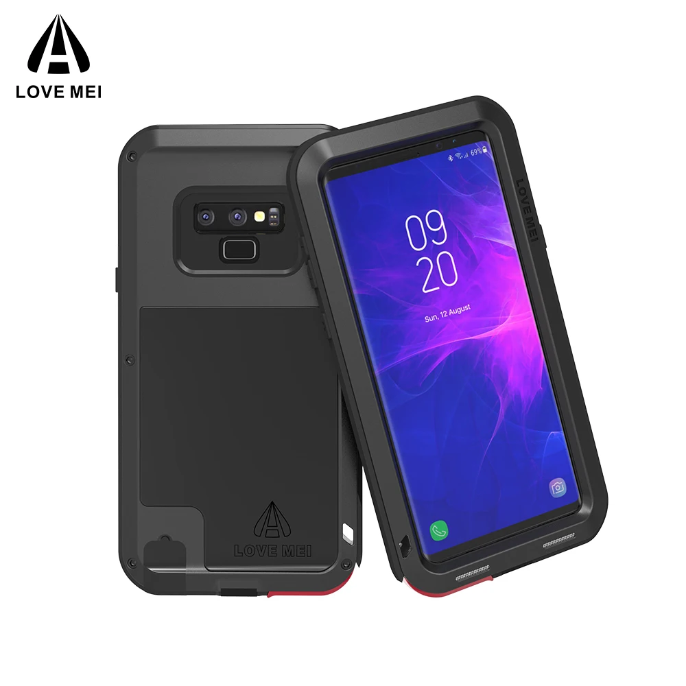 LOVE MEI Metal Aluminum Powerful Dirtproof shockproof Armor case for Samsung Galaxy Note 9 cover For phone | Мобильные телефоны и