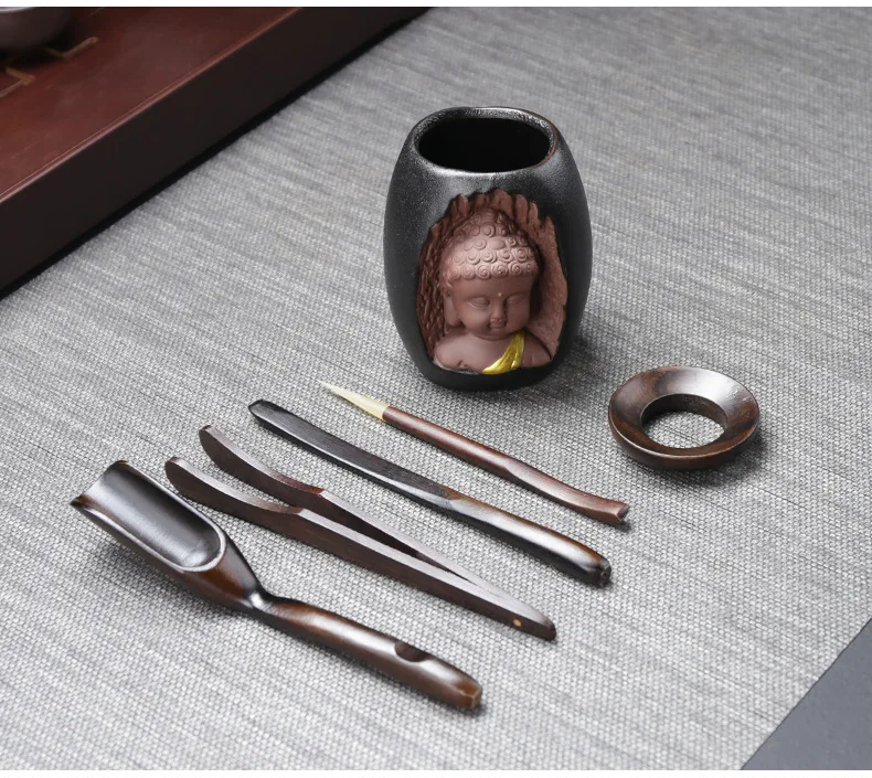 Креативная чайная церемония кунг-фу ложка шесть джентльменов деревянные щипцы