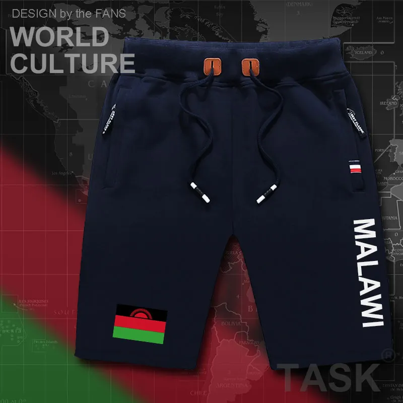 Мужские спортивные шорты с флагом на молнии | Мужская одежда