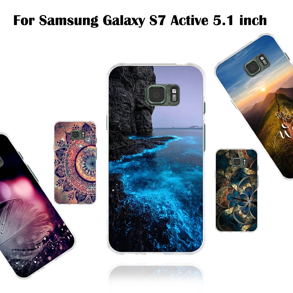 Чехол с дизайном приклшючение для samsung Galaxy S7 активный 5 1 &quotиз мягкого ТПУ