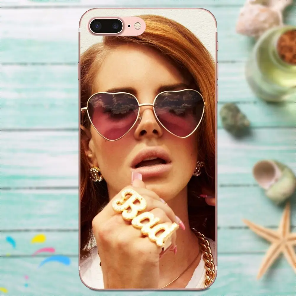 Мягкий чехол с принтом для Apple iPhone X XS Max XR 4 4S 5 5C 5S SE 6 6S 7 8 Plus Lana Del Rey|Чехлы-накладки| |