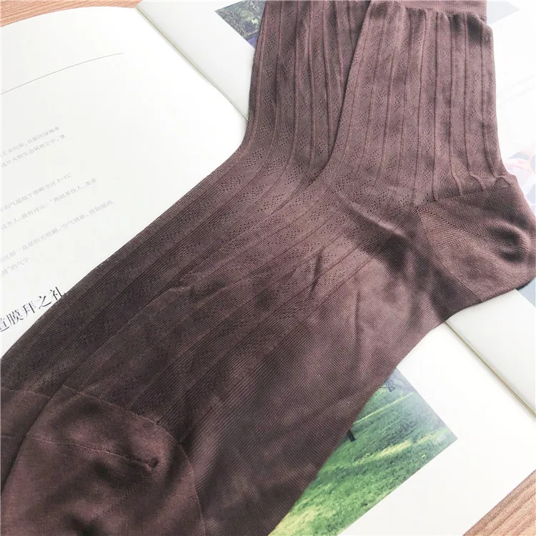SORRYNAM новые летние мужские шелковые носки Формальные Pattern Sheer тонкие высокое качество мужской платье костюмы носки