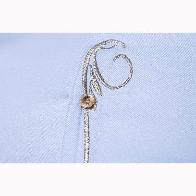 Мужская рубашка с косой пуговицей необычная Повседневная коротким рукавом