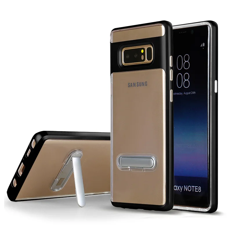 Прозрачный чехол CAPSSICUM с откидной ножкой для Samsung Galaxy Note 8 PC TPU гибкий подставка
