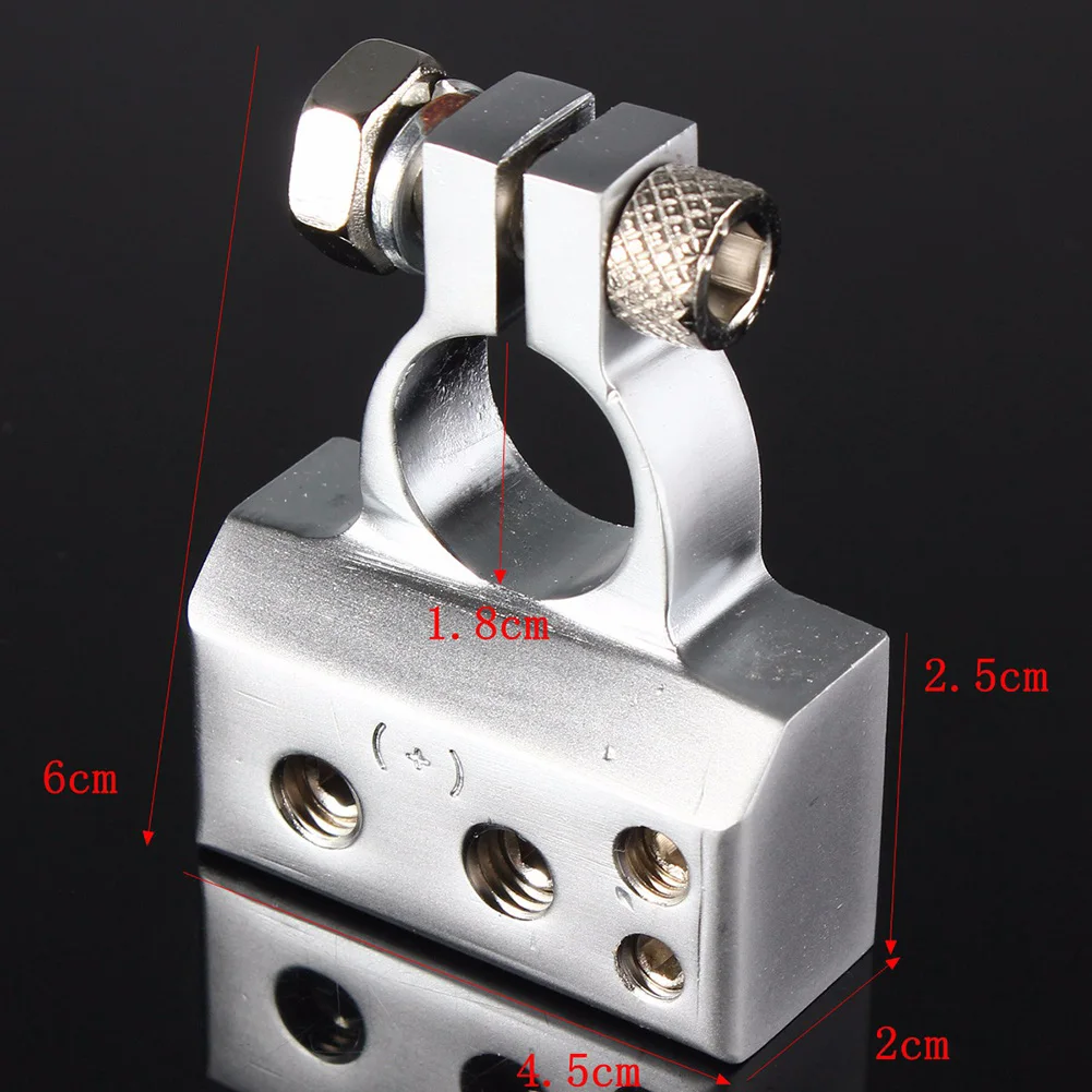 Комплект из 2 предметов, 2/4/8 AWG Gauge автомобиля Батарея терминал положительный/отрицательный автомобиля Батарея разъем крышки аккумулятора разъема