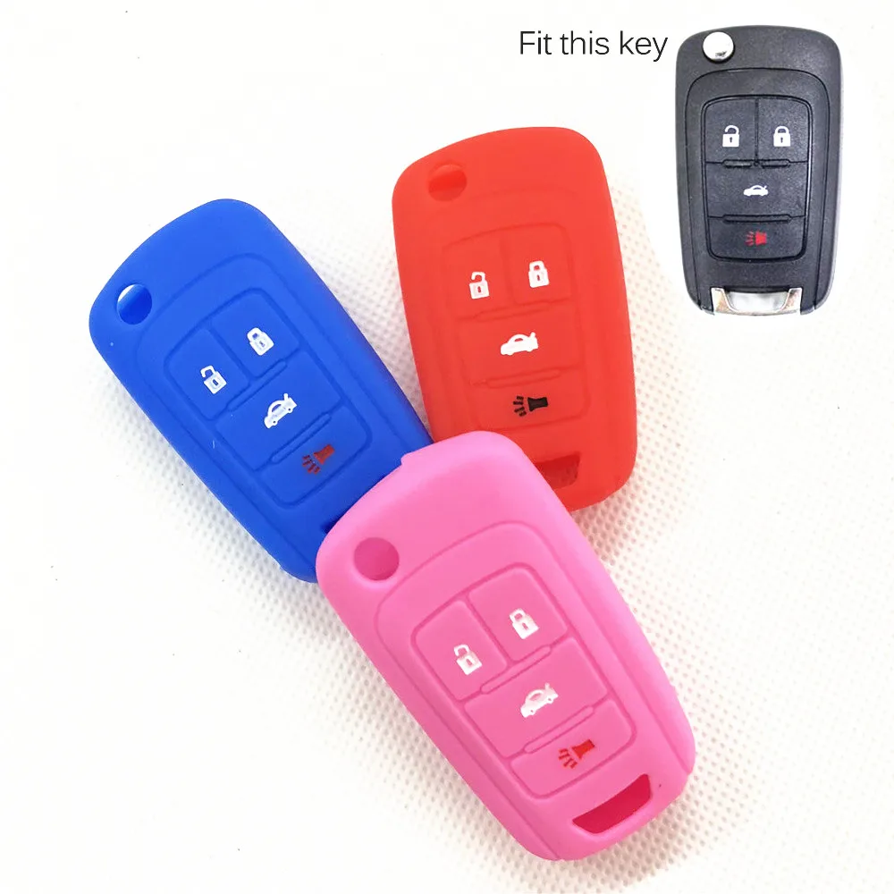 Силиконовый Автомобильный Дистанционный Брелок чехол для Chevrolet Cruze Malibu Sonic ДЛЯ Buick