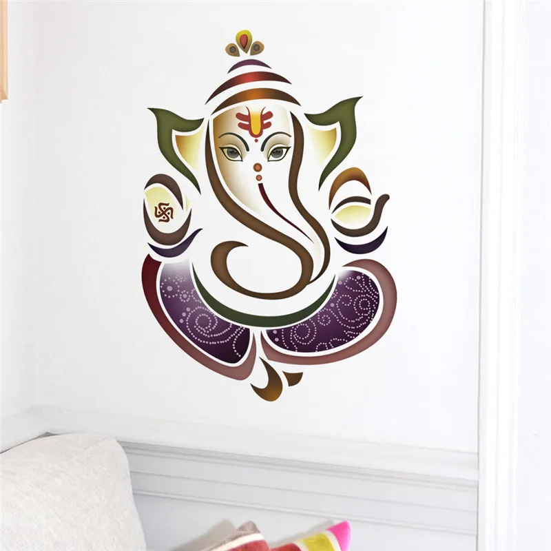 Настенные стикеры Ganesh Elephant Yoga Studio наклейки домашний декор ПВХ стикер украшение