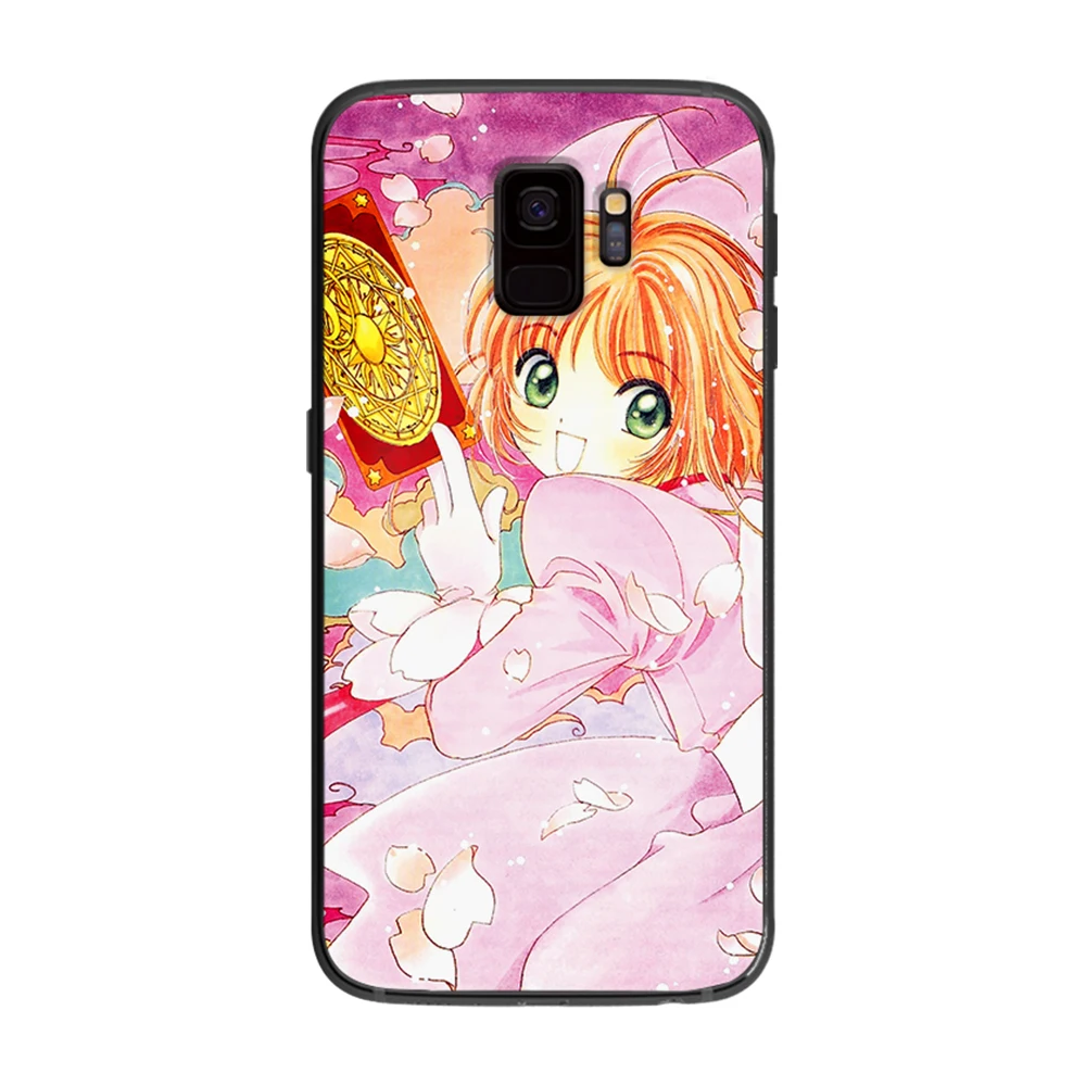 Japanese animation gorgeous changes sakura soft phone cover case for Samsung Galaxy S6 S7 S8 S9 S10e Plus Note 8 9 CASES | Мобильные