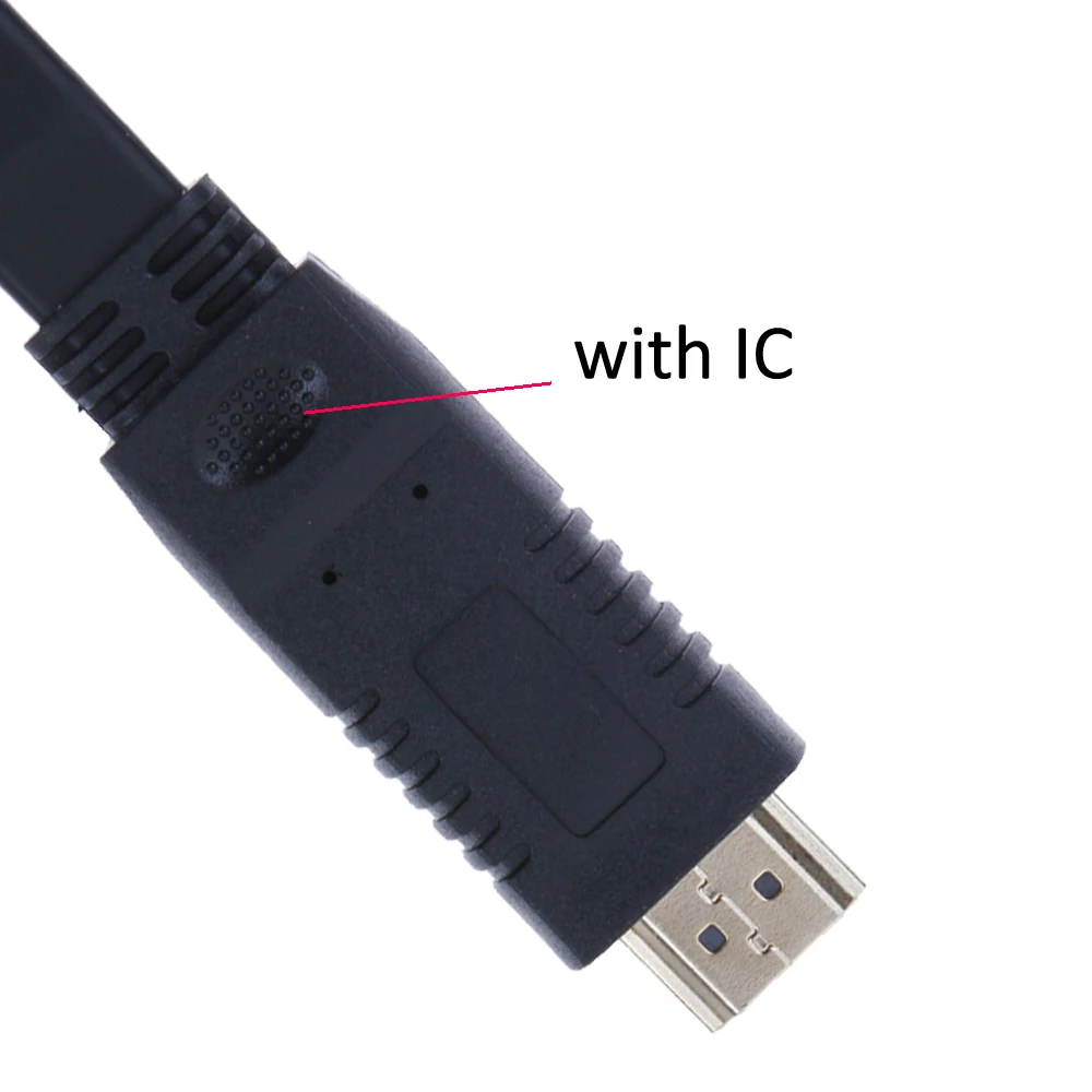 HDMI к VGA кабель с IC, Aikexin позолоченный HDMI к VGA адаптер(папа к женскому) HDMI VGA конвертер для ПК, проектора, HDTV