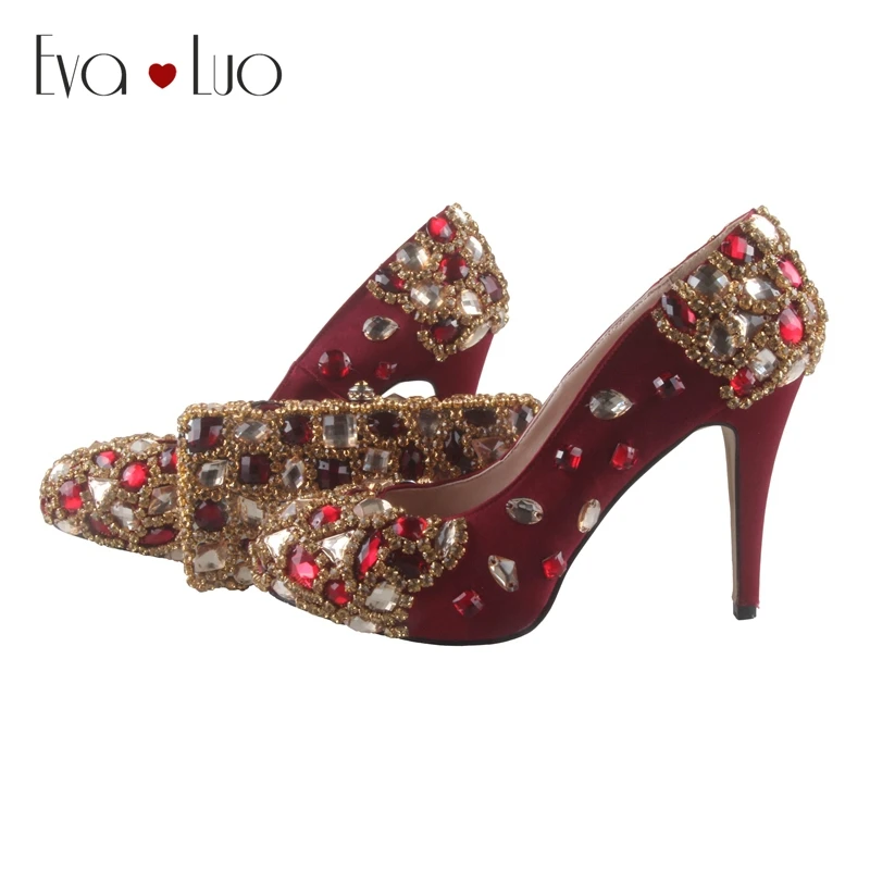 Винно красный изготовленный на заказ компанией DHL Итальянская обувь с сумочкой в