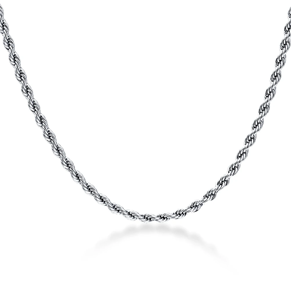 

Keep Color 2mm stainless steel Chain necklace Men Jewelry