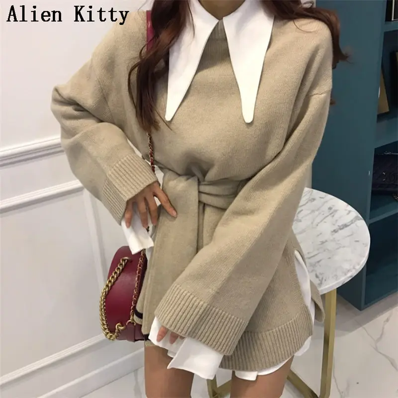 Alien Kitty стильный новый зимний высококачественный теплый Повседневный свитер 2