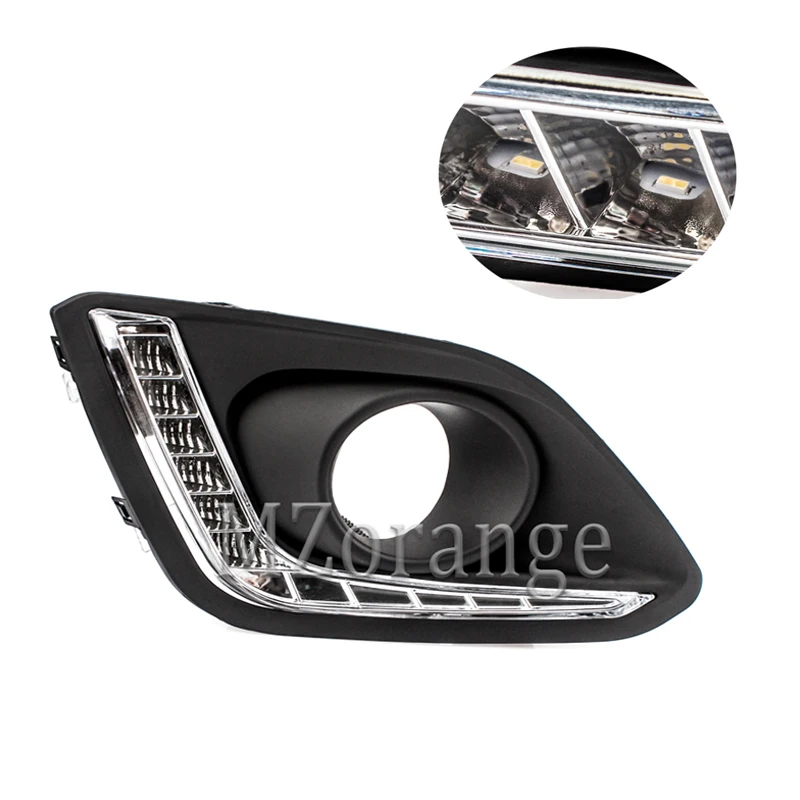 MZORANGE светодиодный DRL Дневной ходовой светильник для Suzuki Swift- аксессуары для стайлинга автомобилей DRL Автомобильная противотуманная фара реле Дневной светильник