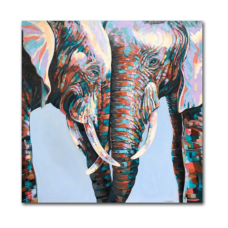 GOODECOR красочные африканские фотообои Искусство Животные Масляные картины