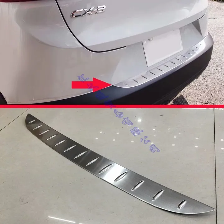 Для Mazda CX 3 2016 2017 2018 2019 из нержавеющей стали задний бампер защиты подоконник