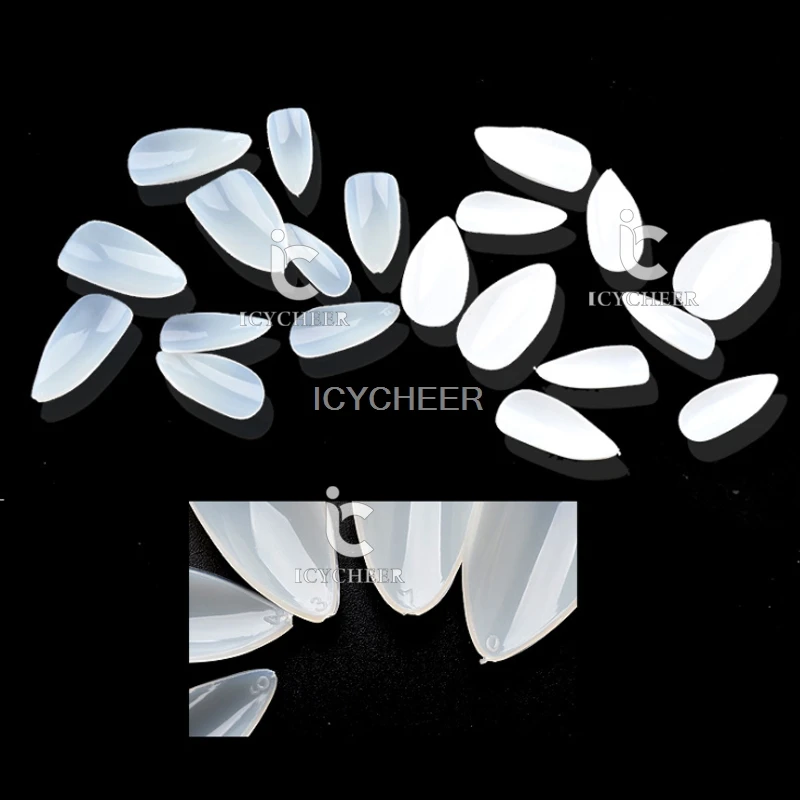 ICYCHEER Типсы для дизайна ногтей полное искусственное покрытие Набор французского