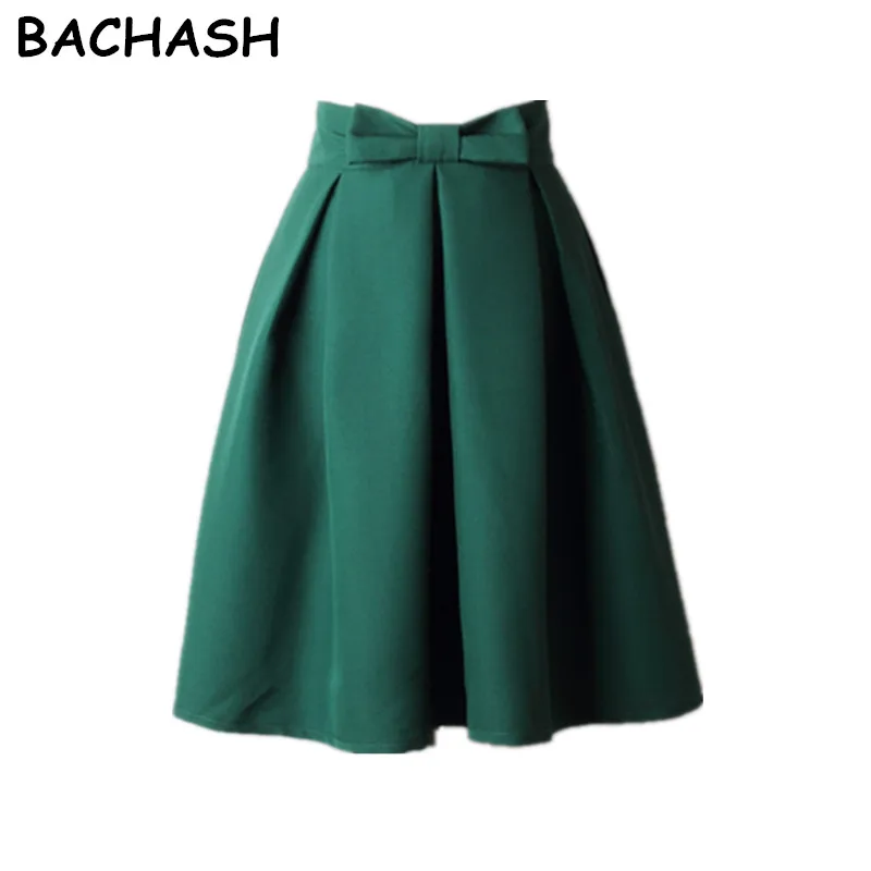 Женская юбка пачка средней длины в полоску с высокой талией|saia feminina|women tutuprint midi