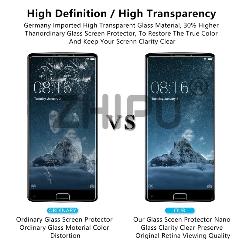 10 шт./лот 2.5D 9H Премиум Закаленное стекло для HOMTOM S9 Plus 5 99 дюймов Защитная пленка