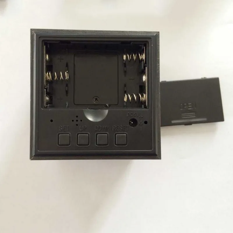 СВЕТОДИОДНЫЙ цифровой современный деревянный часы квадратный будильник